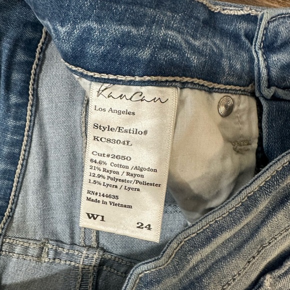 Kan Can jeans with rips down legs - Picture 3 of 3